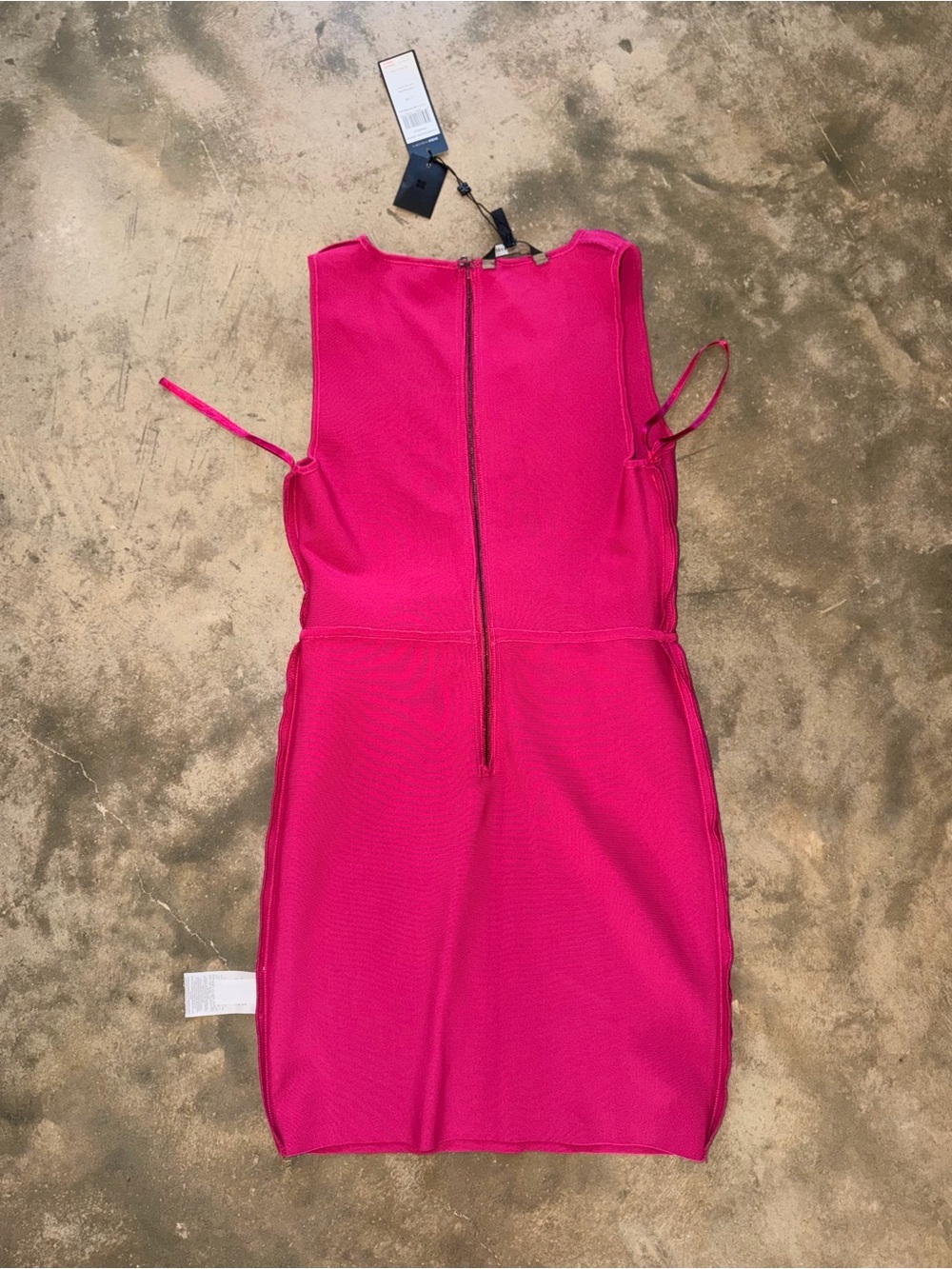 BCBGMaxAzria Francis Boysenberry Bandage Peplum Sheath Dress NWT M Homecoming - Picture 9 of 9